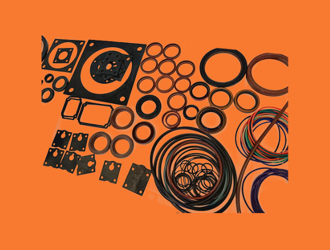 Custom Molded FKM Fluororubber Products, Special Parts, O-rings, Shock Absorbing & Sealing Gaskets