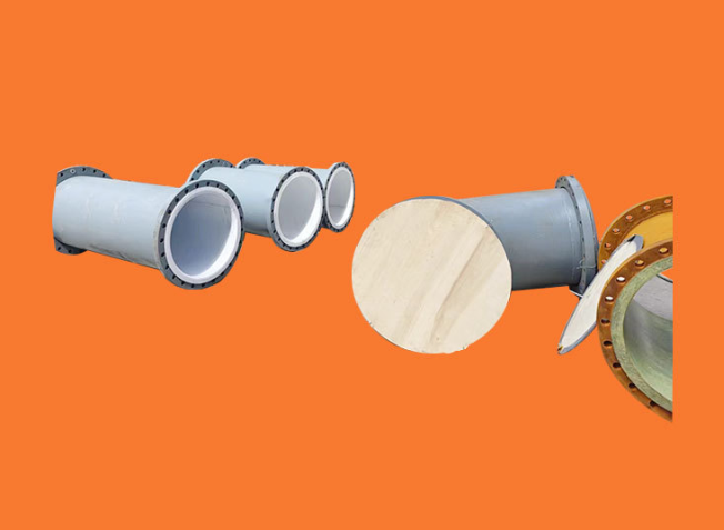 PTFE Lined Steel Pipe, Steel Pipes Lined with Molded PTFE
