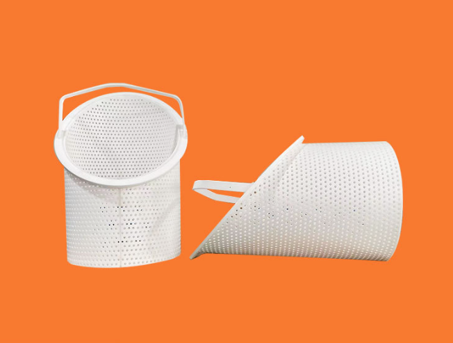 Supply PTFE Filter Baskets, PTFE Filter Cartridges, Corrosion Resistant Acid & Alkali Proof Filter Baskets for Chemical Filtration