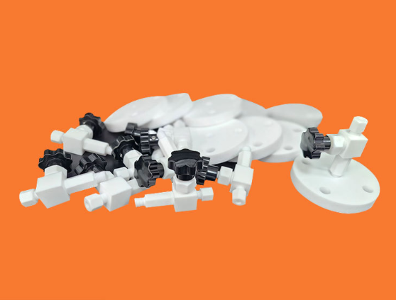 Supply PTFE straight-through valves, PTFE globe valves, custom non-standard PTFE tees and cross fittings
