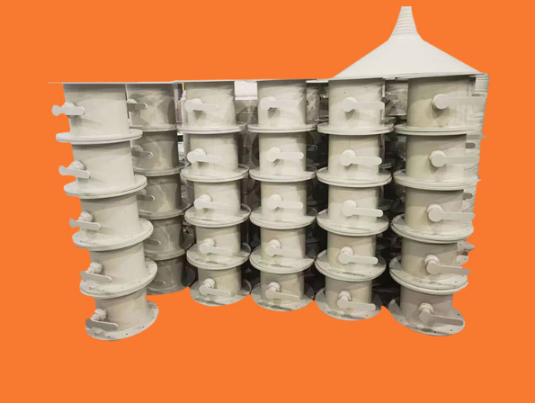 PPH Spray Tower Waste Gas Treatment Equipment, PP Wound Tower, Acid Mist Purification Tower, Alkali Washing Tower, Deodorization Cyclone Tail Gas Tower